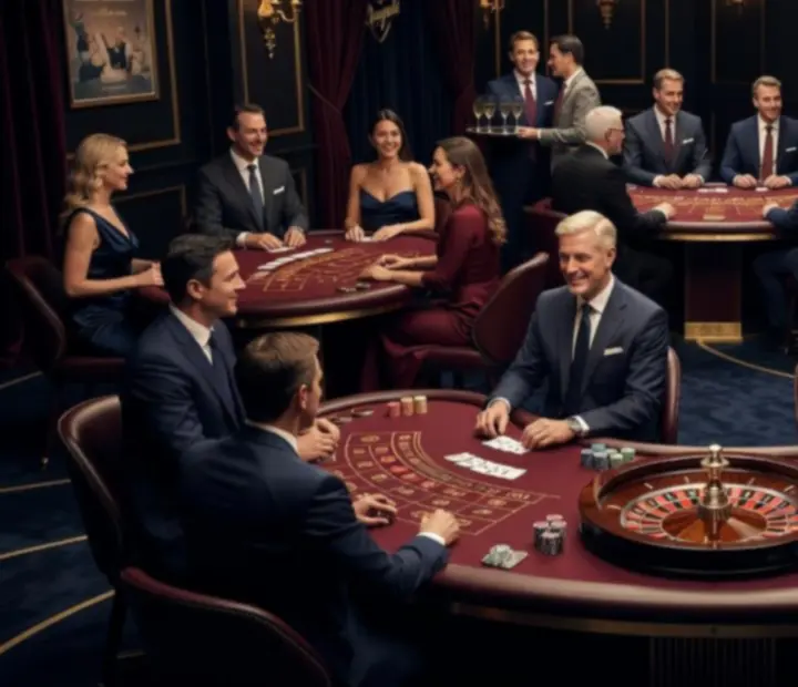 Mobilna strefa casino podczas eleganckiego eventu