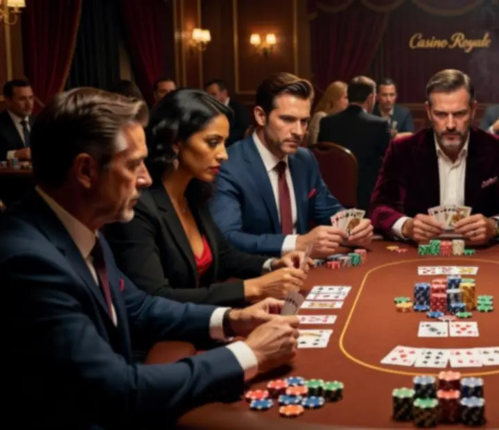 Uczestnicy interaktywnego turnieju pokerowego podczas eventu
